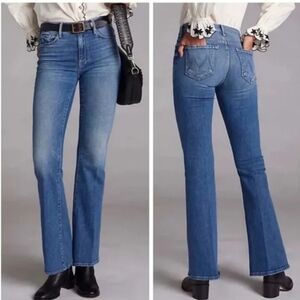 Mother The Weekender Flare Jeans In Love Bombs